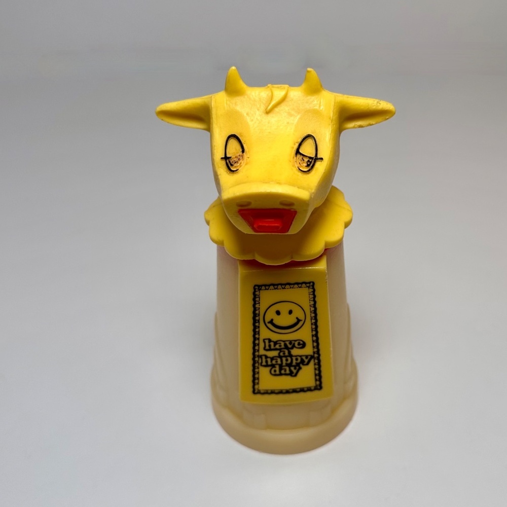 Vintage Cow Creamer | Whirley Industries “Have a Happy Day” Smiley | USA Made - Picture 2 of 8